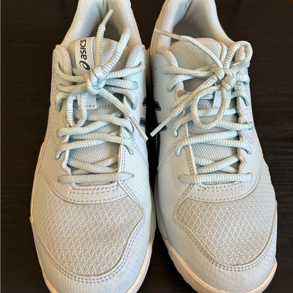 Asics Pale Blue Mesh Lace-Up Sneakers